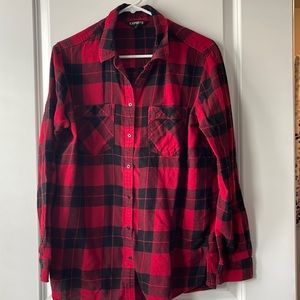 Super cute red and black flannel